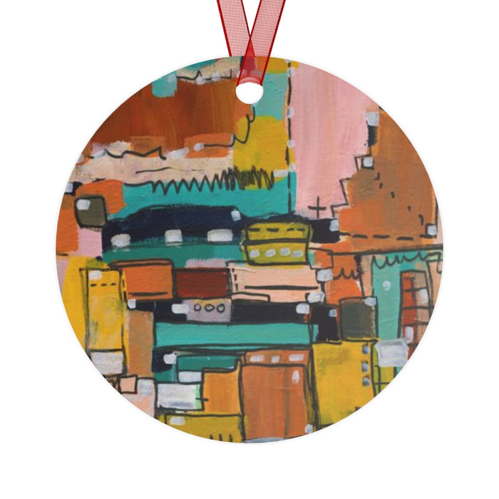 Retro Disco- Metal Ornament