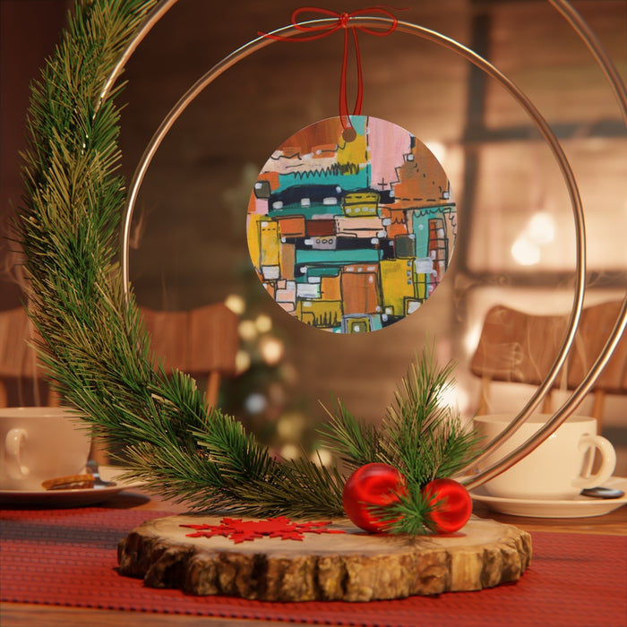 Retro Disco- Metal Ornament